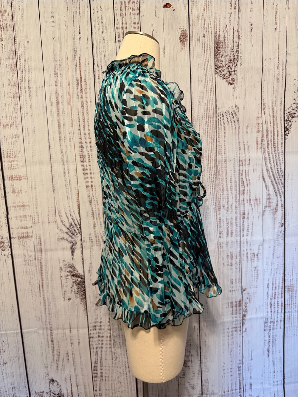 Elementz Multicolor Ruffled Blouse - Picture 2 of 4